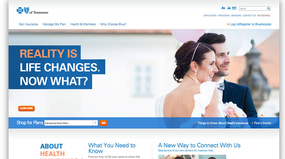 BlueCross BlueShield of Tennessee Website